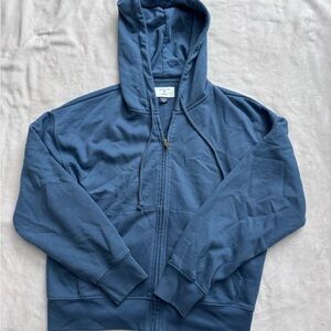 American Eagle Outfitters Men's Zip-Up Hoodie in Blue